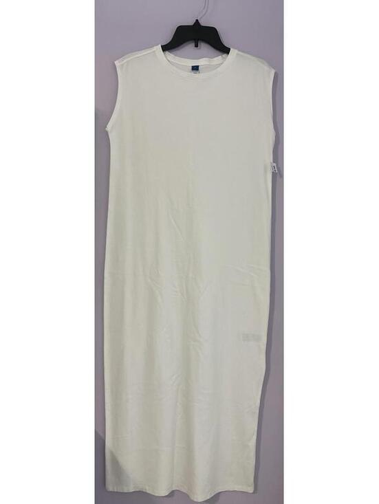 Old Navy Dresses & Skirts - Old Navy Womens Small White Long Sleeveless Straight-Fit Cotton Dress NEW! A4008